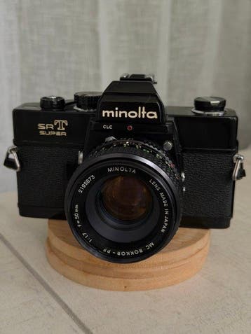 Minolta SRT Super + Rokkor 50mm f/1.7 + Accessories + Macro, Nieuw