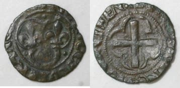1515 1547 France 1515 1547 Francois 1er Denier Tournois, Verzenden