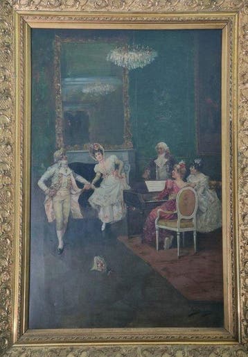 Spaanse school (XIX) - Escena galante
