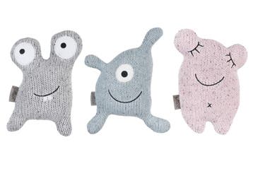 Jollein 3 Stuks Confetti Monster Knuffel, Verzenden, Nieuw
