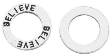 10 x Tibetaans zilveren gesloten ringen 14mm x 1,5mm, Ophalen of Verzenden, Nieuw, Bedel