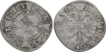 4 Grote 1660 Bremen Stadt:, Postzegels en Munten, Verzenden