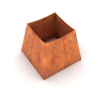 Geroba Reposa 3 vuurschaalhouder 650x650x545mm - Cortenstaal, Verzenden, Nieuw