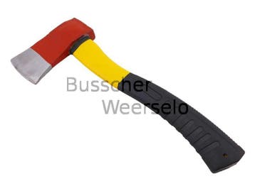 Bijl - Fiberglas handvat - Rood - Geel - zwart - Hakken, Ophalen of Verzenden, Nieuw, Bijl, BWN