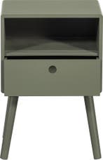 WOOOD Ozzy Nachtkastje - Hout - Warm Groen - 53x36x30 cm, Verzenden, Nieuw