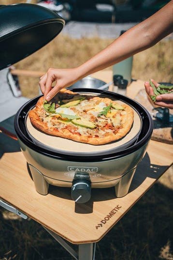 CADAC Dometic - Pizzasteen Pro 40 - Incl. vlamverdeler en, Tuin en Terras, Verzenden, Nieuw