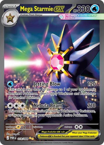 Mega Starmie ex (POR 118), Ophalen of Verzenden, Nieuw