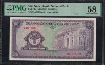 Zuid-Vietnam. - 200 Dong ND(1958) - Pick 9a (Zonder