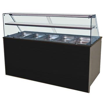 Gekoeld buffet 5x GN 1/1 met houten front, Nieuw in verpakking