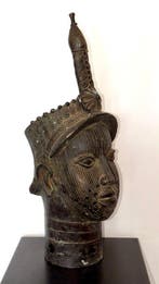 sculptuur, Tête Ifé Yoruba - 56 cm - Gepatineerd brons