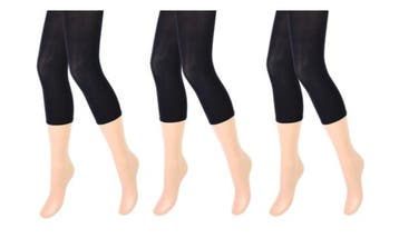 3 stuks Dames panty/legging - capri - 100 denier - zwart, Verzenden, Nieuw