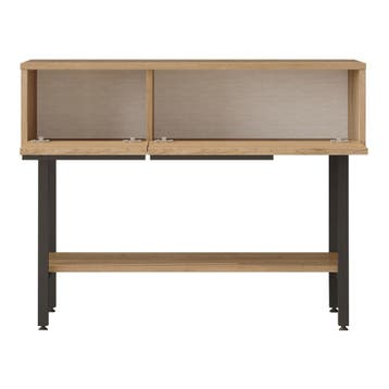 Console tafel Vesanto sidetable 100x29,5x76 cm eikenkleurig, Verzenden, Nieuw