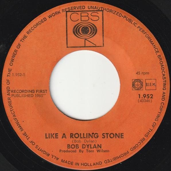 vinyl single 7 inch - Bob Dylan - Like A Rolling Stone /..., Cd's en Dvd's, Vinyl Singles, Zo goed als nieuw, 7 inch, Pop, Verzenden