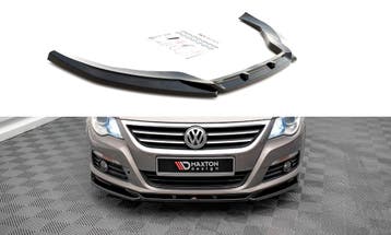 Voorspoiler V.4 VW Passat CC Maxton Glans Zwart, Auto-onderdelen, Ophalen of Verzenden, Nieuw