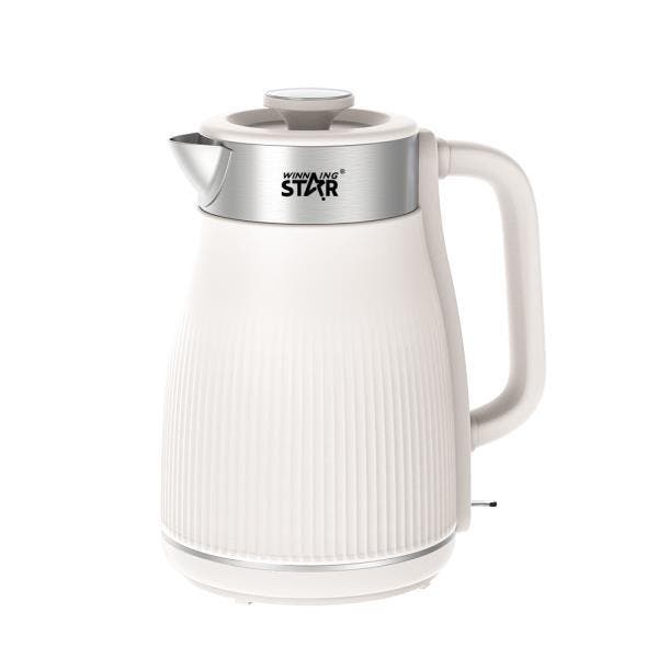 Winning Star St-6022 Waterkoker 1.8 Liter 1500w  Wit, Witgoed en Apparatuur, Waterkokers, Nieuw, Ophalen of Verzenden