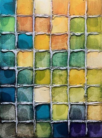 Jakub Maur Jecminek - Nature´s Code - 3D painting - ready to, Antiek en Kunst