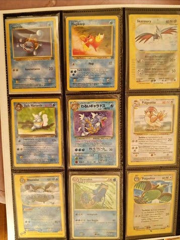 Pokémon - 9 Card - Squirtle, Magikarp, Skarmory, Gyarados,, Nieuw