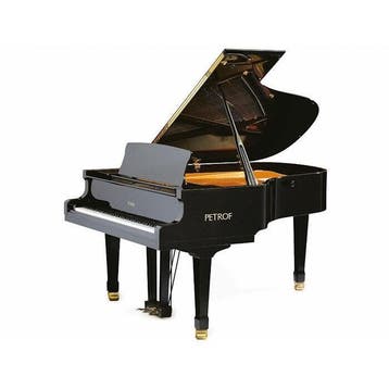 Petrof P 194 Storm PE messing vleugel, Muziek en Instrumenten, Nieuw, Zwart, Vleugel