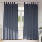vidaXL Zwart-out Gordijnen met Ringen 2 pcs Antraciet 260 x, Verzenden, Nieuw