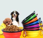 Opvouwbare Hondenkom 350 ml – Reiskom met Karabijnhaak, Verzenden, Nieuw