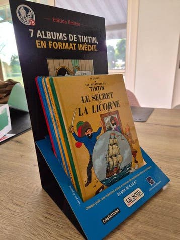 Casterman - Tintin - Serie 7 BD A5 Kuifje/Tintin + Display, Boeken, Nieuw
