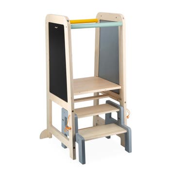 Janod houten leertoren schoolbord - van €129,99 voor €129,90, Ophalen of Verzenden, Nieuw