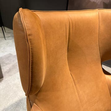 Draaifauteuil DUTCHZ 1801 - Leder Cognac - House of Dutchz, Huis en Inrichting, Nieuw, Ophalen of Verzenden, Modern, 50 tot 75 cm