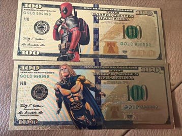 Verenigde Staten. 100 Dollars Deadpool und Thor Banknote 2