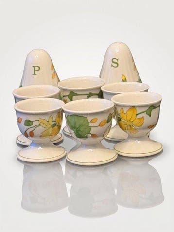 Villeroy & Boch - Eierdopje (8) - Geranium - Porselein