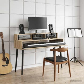 vidaXL studiobureau Sonoma Eiken 152 x 42,5 x 36 cm Bewerkt, Verzenden, Nieuw