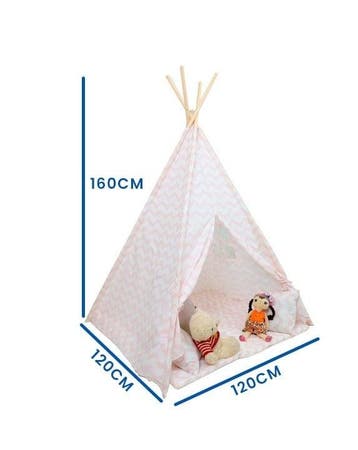 Tipi tent Roze Zigzag | Nieuw | Scherpe Prijs | NU!, Nieuw, Ophalen of Verzenden, 100 cm of meer, Minder dan 140 cm