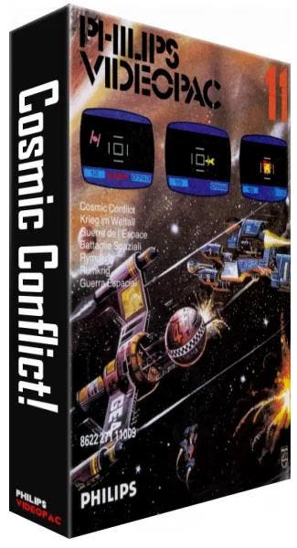 Philips Videopac 11: Cosmic Conflict [Hard Case], Computers en Software, Vintage Computers, Verzenden