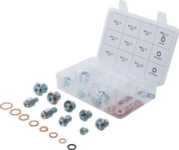 Reparatie-assortiment voor olieaftapschroeven 63-dlg, Auto diversen, Verzenden, Nieuw