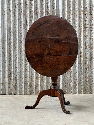 Bijzettafel - Tilt top, tripod - English oak - Tilt-top