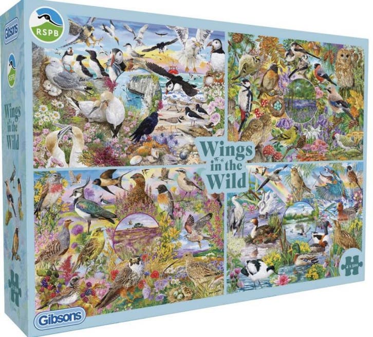 Grote Collectie Gibsons Puzzelboxen met 4x500 stukjes, Hobby en Vrije tijd, Denksport en Puzzels, Legpuzzel, Nieuw, 500 t/m 1500 stukjes