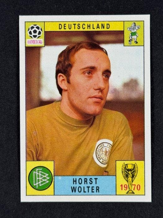 1970 Panini Mexico 70 World Cup, - Germany: Horst Wolter - 1, Verzamelen, Stickers