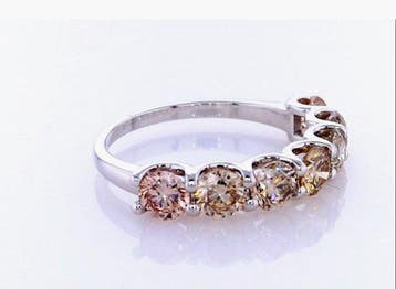 Verlovingsring - 14 karaat Witgoud - 2.06ct. tw. Diamant, Sieraden, Tassen en Uiterlijk, Antieke sieraden