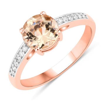 Zonder minimumprijs - Ring - 14 karaat Roségoud - 1.20ct., Nieuw