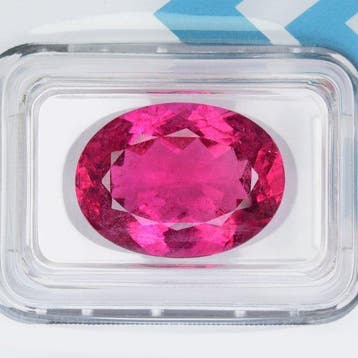 1 pcs Roze Toermalijn - 8.33 ct - International Gemological, Nieuw