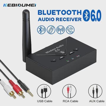 Draadloze Bluetooth 6.0 Audio Ontvanger met AUX, RCA & USB -, Verzenden, Nieuw