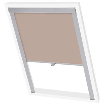 vidaXL Rolgordijn verduisterend beige P06/406 GGL en GGU, Verzenden, Nieuw, Beige
