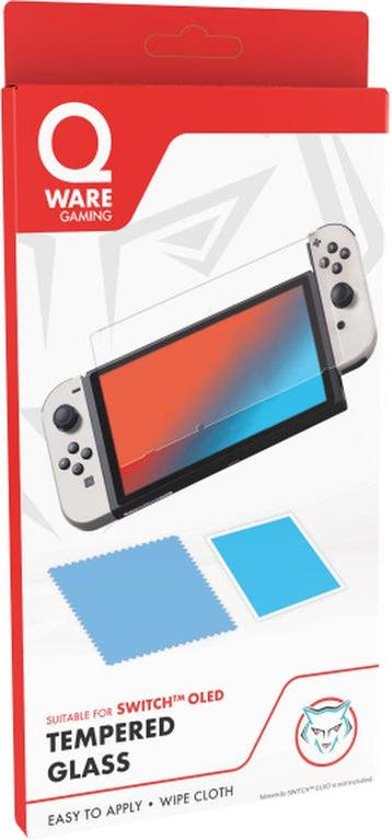Qware Gaming - Tempered Glass - geschikt voor Nintendo, Verzenden, Nieuw