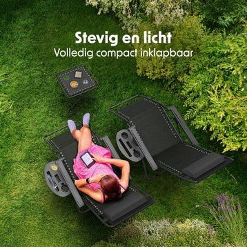 2dekans | LifeGoods Ligstoelen - Opvouwbaar - Complete set -, Ophalen of Verzenden, Zo goed als nieuw