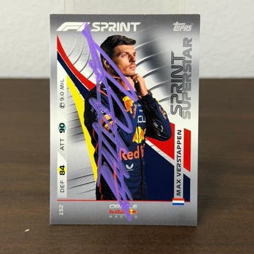 Red Bull Racing - Topps 152 Sprint Superstar Signed - Max, Verzamelen, Nieuw