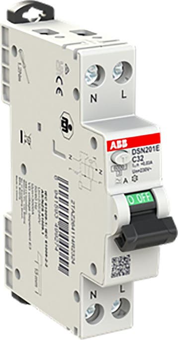 ABB aardlekautomaat | 32A, 30mA, C-kar, 1P+N (18mm) |, Ophalen of Verzenden, Nieuw, Groepenkast