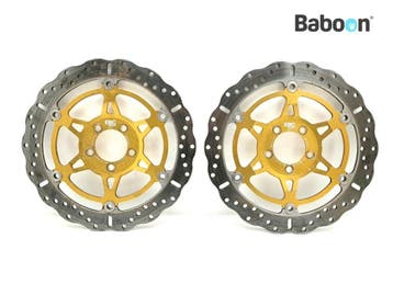 Remschijf Set Kawasaki ZZR 1200 2002-2005 (ZZR1200 ZX1200C), Verzenden, Gebruikt