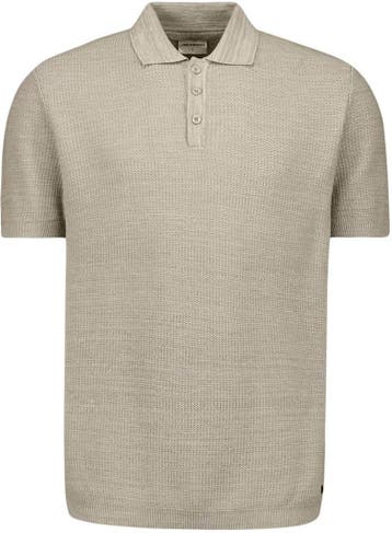 No Excess Knitted Poloshirt Taupe maat XXL Heren, Overige kleuren, Verzenden, Nieuw, Overige maten