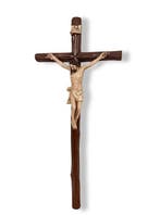 Antiek Crucifix - Hout - 1940-1950 - 42 cm
