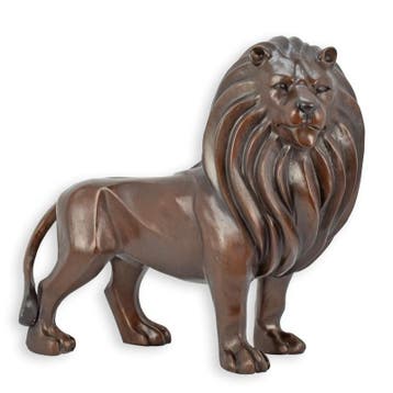 Modernistische bronzen sculptuur van een leeuw (Interieur), Verzenden, Nieuw