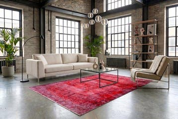 rood vintage - Vloerkleed - 290 cm - 185 cm -  handgemaakt, Nieuw